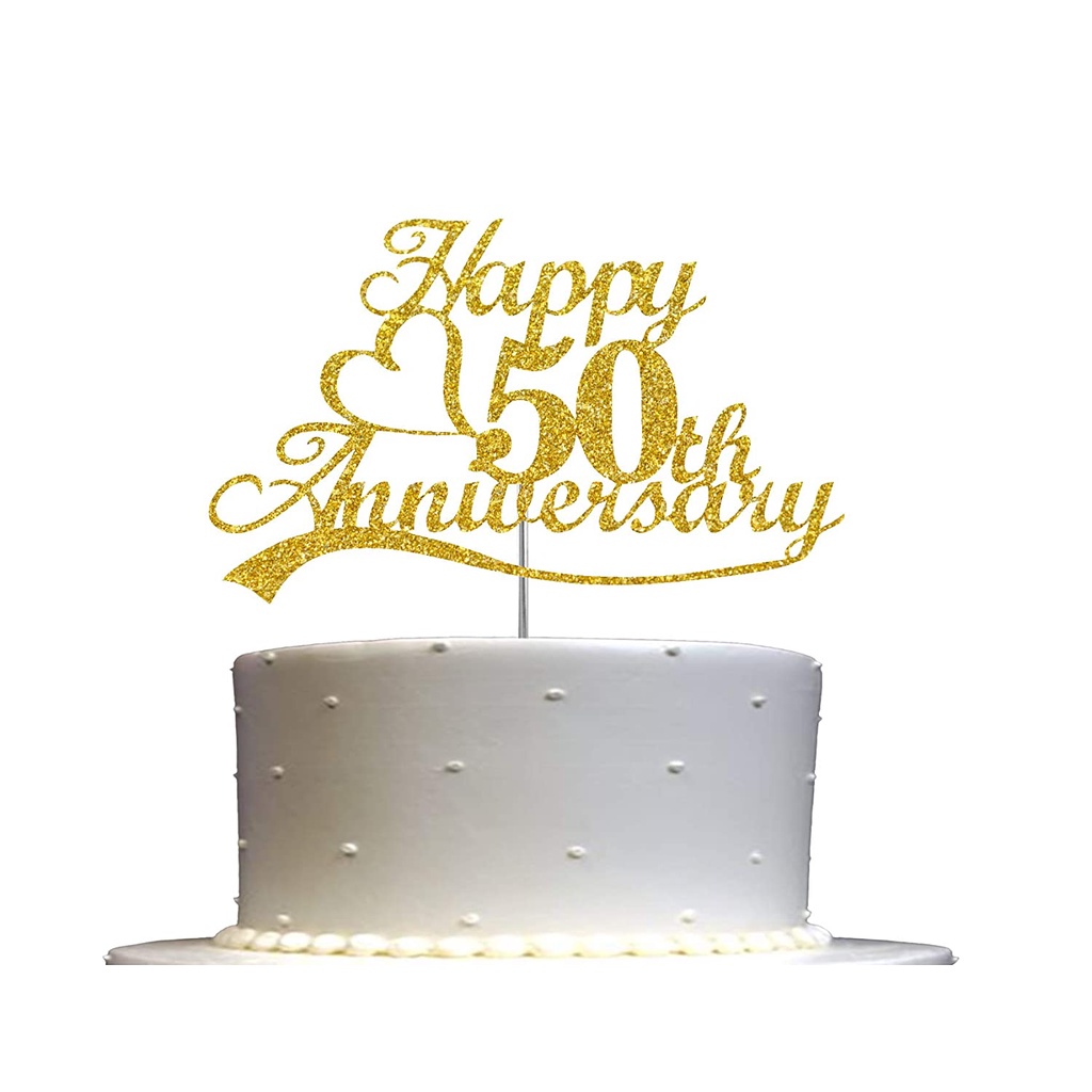 50th Wedding Anniversary Cake Topper | Shopee Philippines