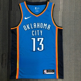 Paul George Oklahoma City Thunder #13 NBA Jersey OKC Mens Large