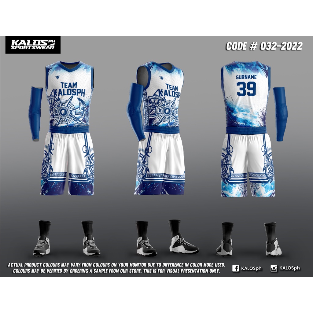 CODE # 032-2022 KALOSph BASKETBALL JERSEY SET | Shopee Philippines