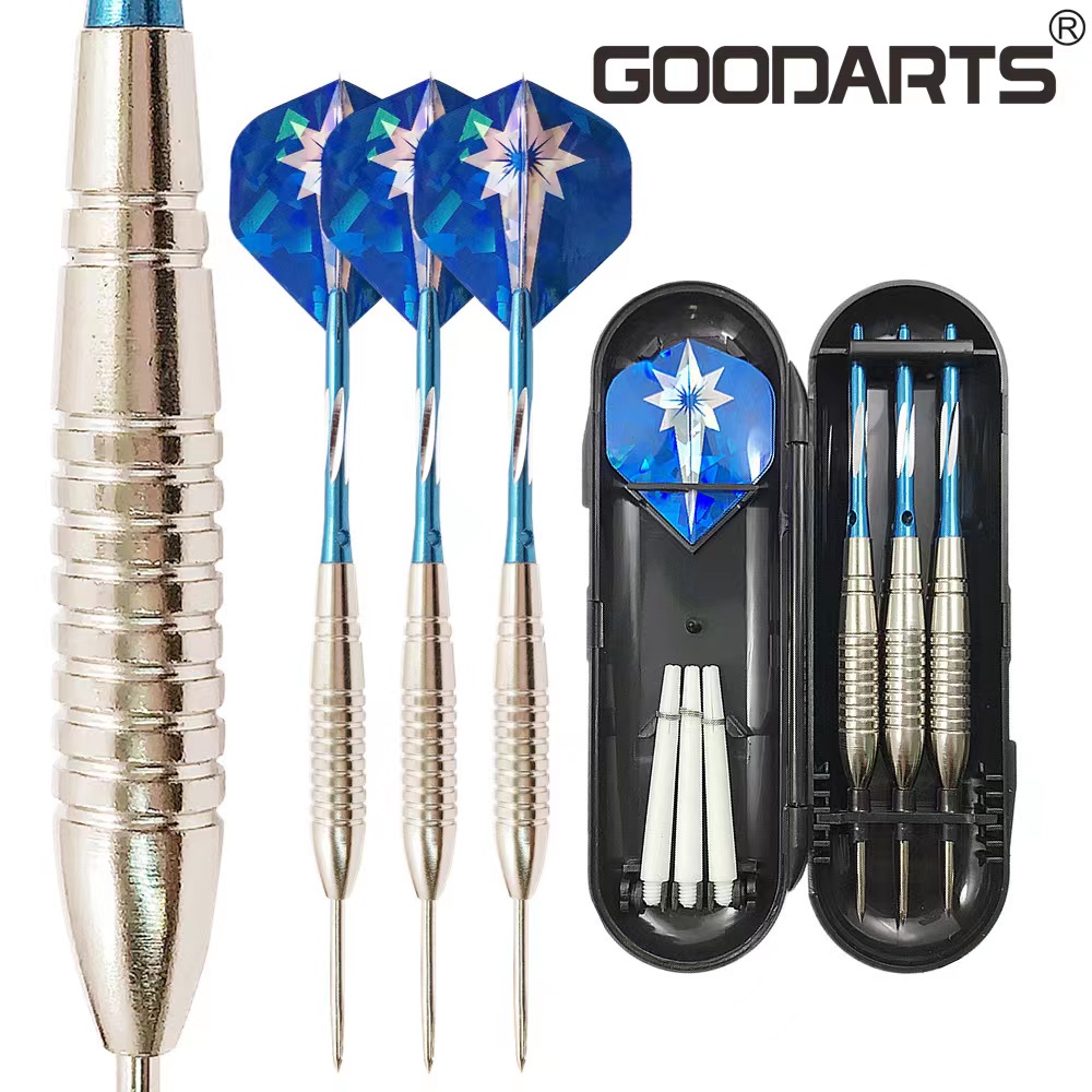 3 pieces Steel Tip Dart Set 22 g Professional Darts with Plastic Dart