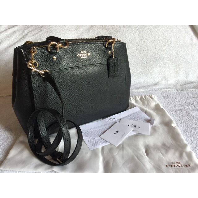 Coach black cheap satchel bag