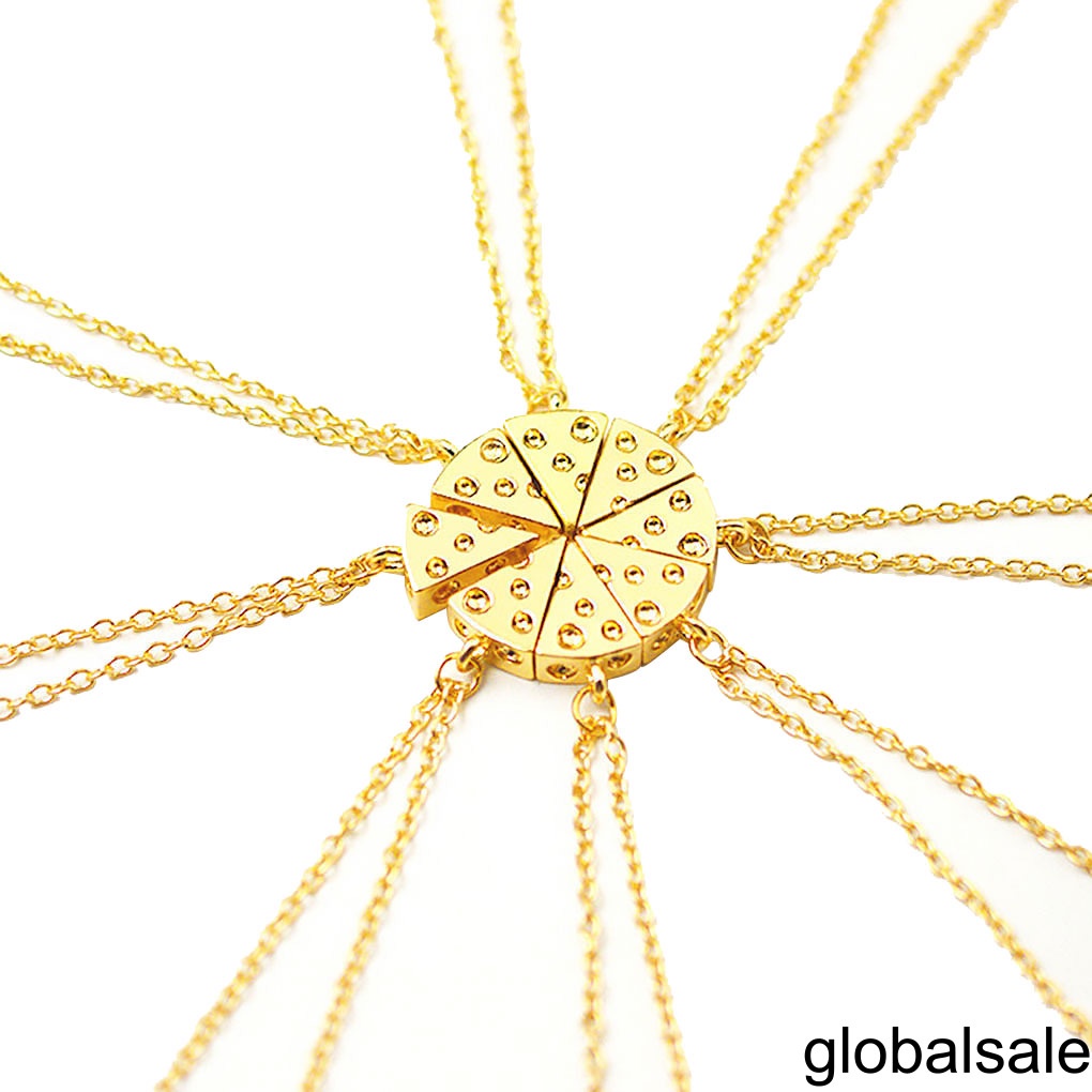 Unique Cheese Pizza Pendant Chain Necklace Friendship Necklace Jewelry ...