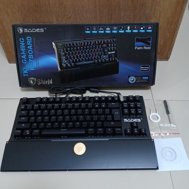 Sades Shield Gaming Keyboard TKL Mechanical RGB | Shopee Philippines