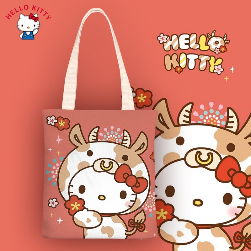 Hello kitty canvas bag sales