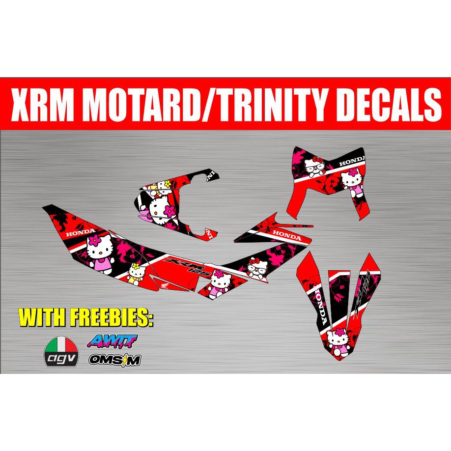 XRM TRINITY/MOTARD FULL DECALS PRINTED LAMINATED QUALITY STICKER ...
