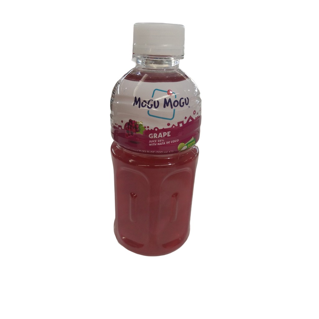 Mogu Mogu Nata De Coco Juice Grape 320ml | Shopee Philippines