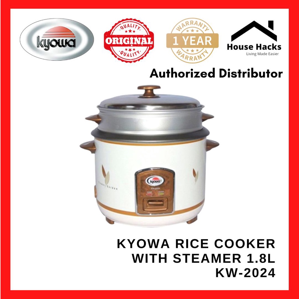 Kyowa Rice Cooker with Steamer 1.8L KW2024 (House Hacks) Shopee