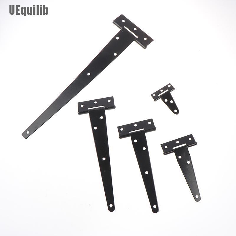 UEquilib: Black Paint T Shape Triangle Hinge Cabinet Shed Wooden Door ...