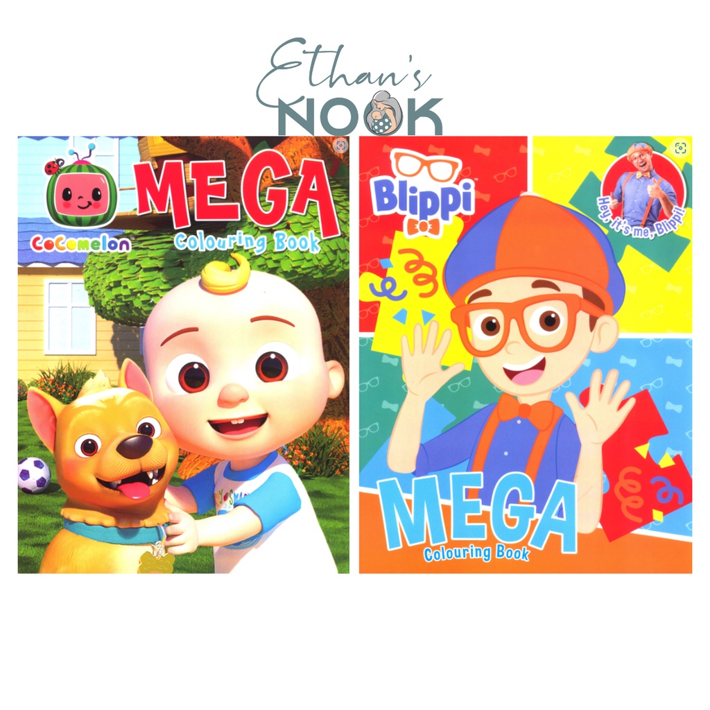 Blippi Cocomelon Mega Coloring Book | Shopee Philippines