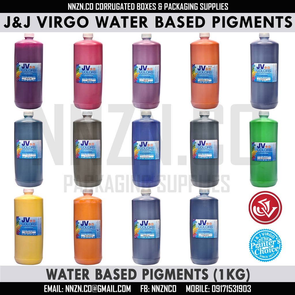 J&J Virgo Water Based Pigments for Silk Screen Silkscreen Printing (1000g) Shopee Philippines