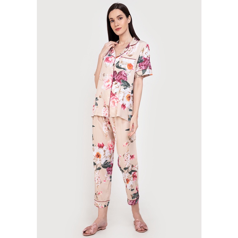 Genevieve Cotton Shortsleeve Pajama Set | Shopee Philippines