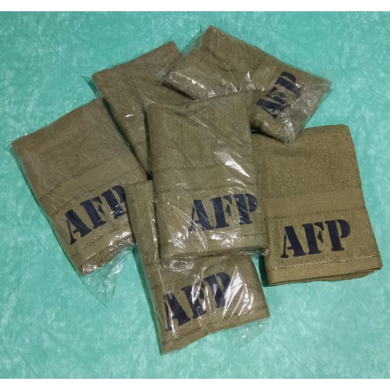 bath towel/tuwalya (army green color) Shopee Philippines