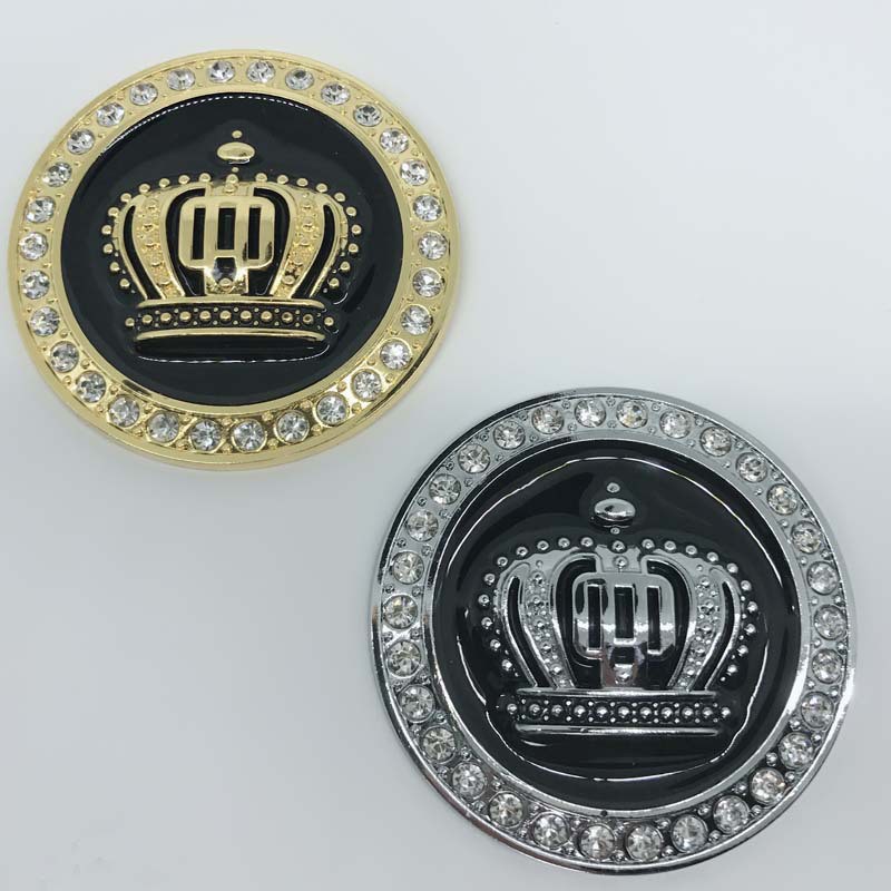 Car Metal Crystal Bonnet Badge Emblem Luxury VIP Crown Logo | Shopee ...