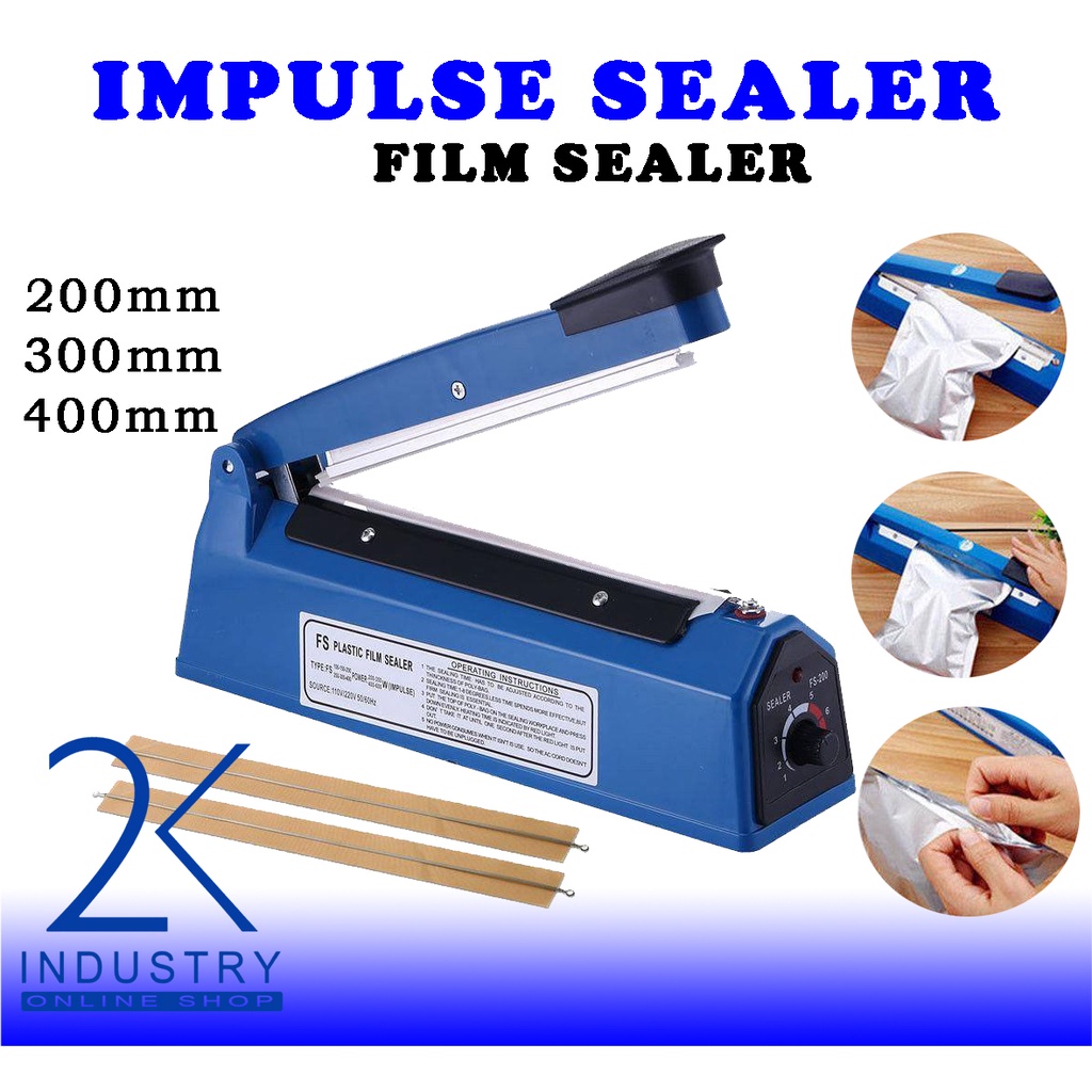 Impulse Plastic heat Sealer Machine Plastic Sealing Machine Size [200mm ...