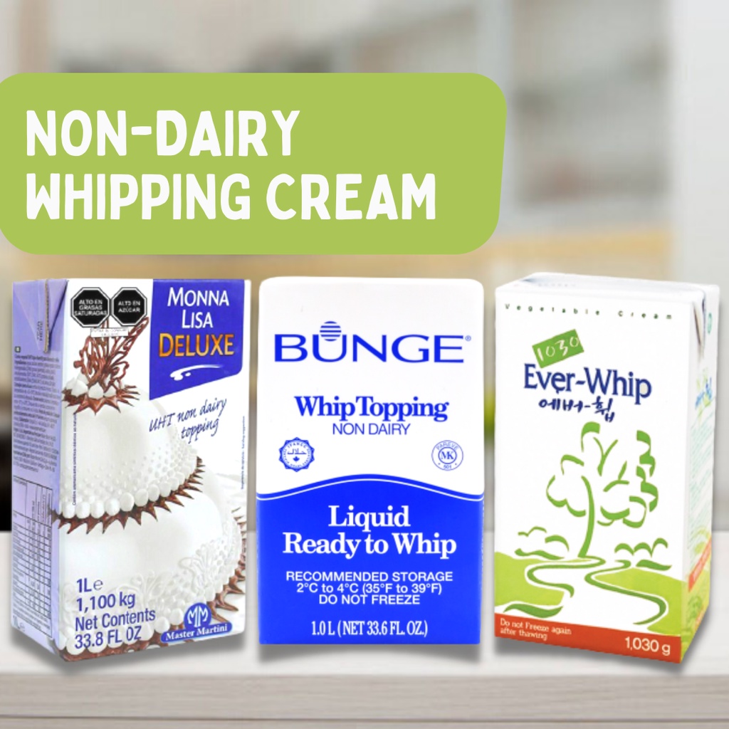 NonDairy Whipping Cream Topping Everwhip/Monna Lisa Deluxe/Bunge
