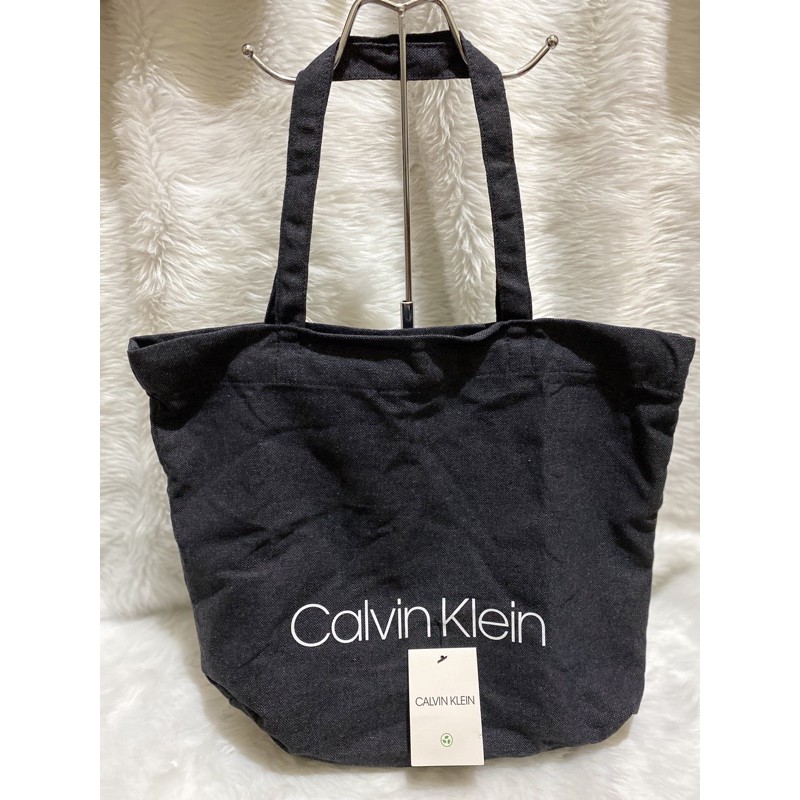 Calvin klein deals canvas tote bag