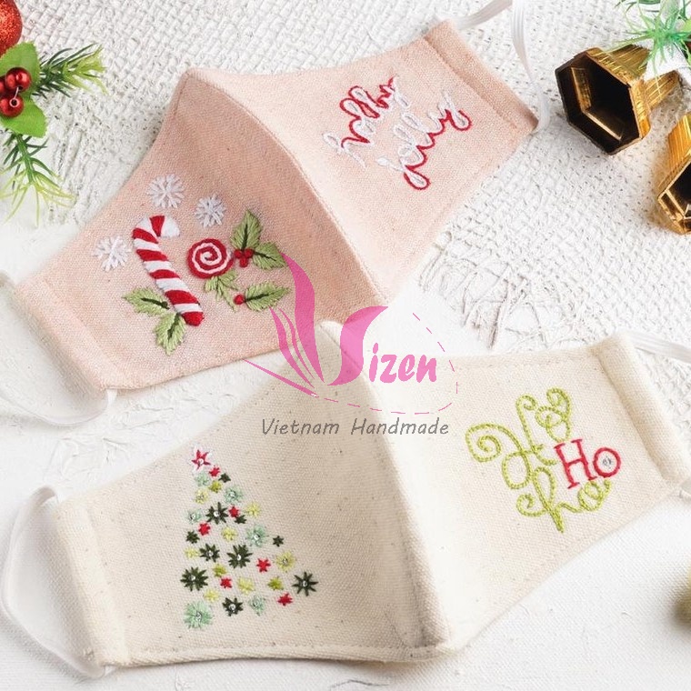 Hand EMBROIDERED MASKS (SELECT ADJUSTABLE BUTTONS, PLEASE MESSAGE SHOP ...