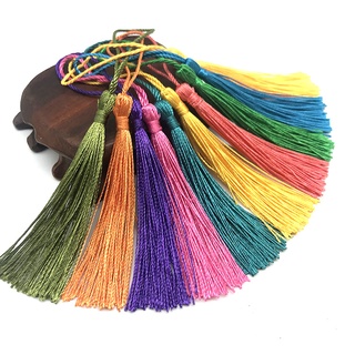 100pcs Random Color Keychain Tassel Charms Silky Handmade Tassels For DIY  Crafts Jewelry Making