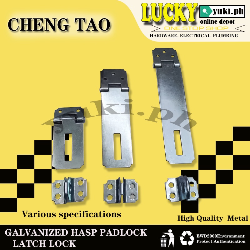 CHENGTAO HASP PADLOCK LATCHLOCK ( WITH SCREWS) | Shopee Philippines