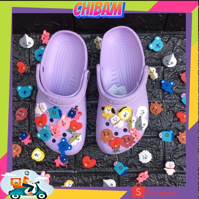Crocs BTS Army Jibbitz Charm 9 pesos each (isa piraso) Shopee Philippines
