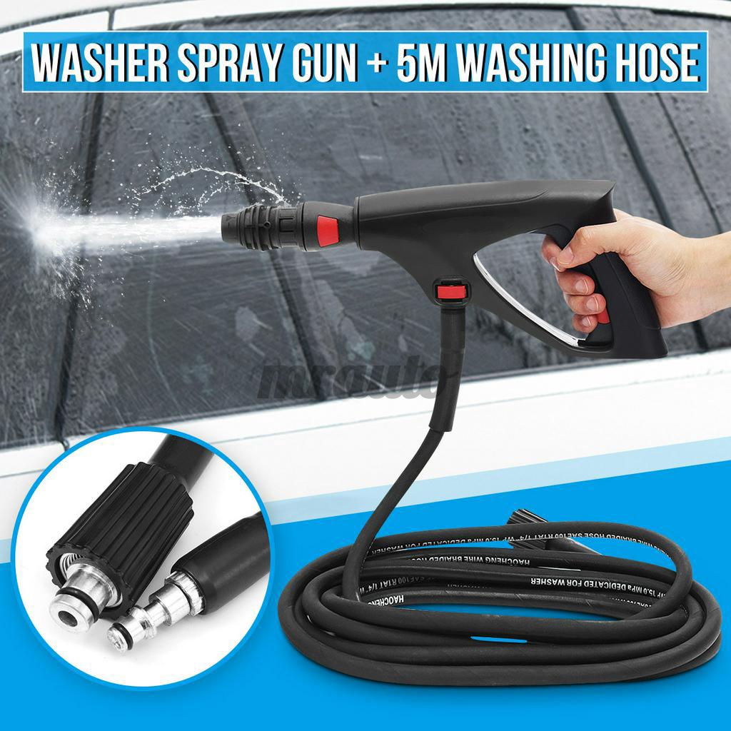 High Pressure Washer Spray +Washing Hose Lance Spray Trigger Variable ...