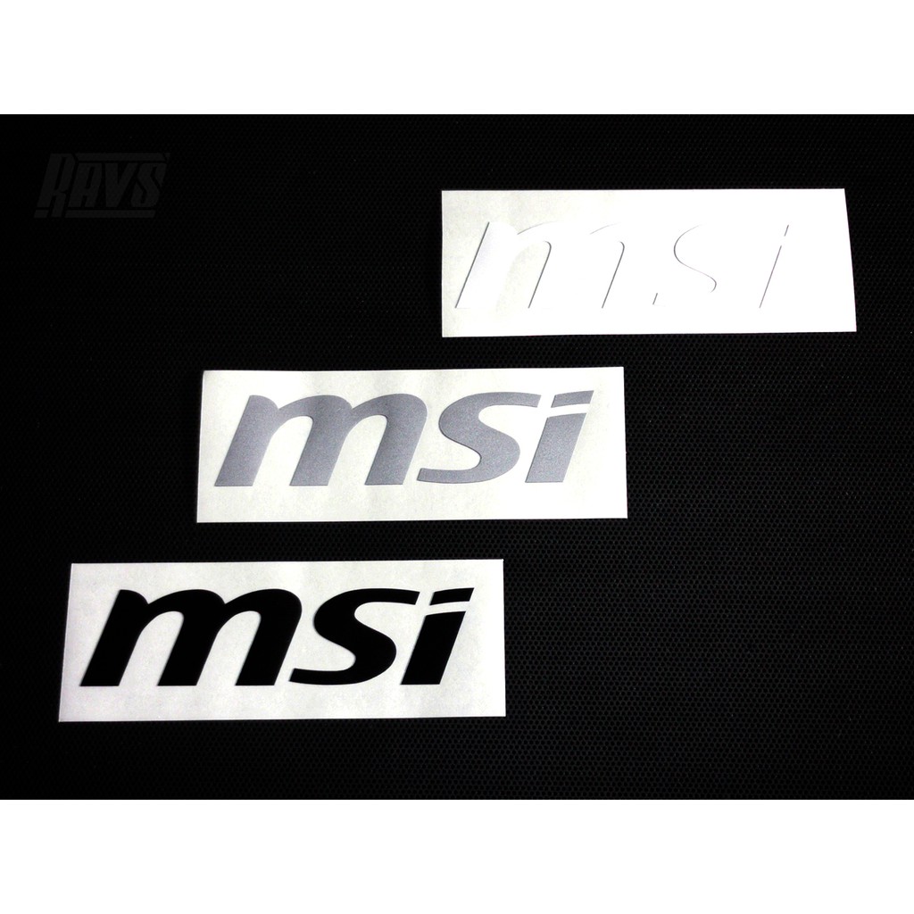 MSI logo sticker / cutout vinyl sticker Shopee Philippines