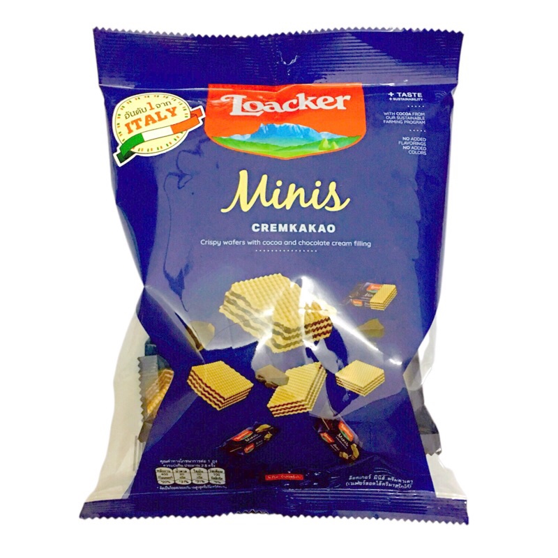 1 LOACKER Minis Cremkakao Wafer 80g No. 1 From Italy Locker Mini Filled ...