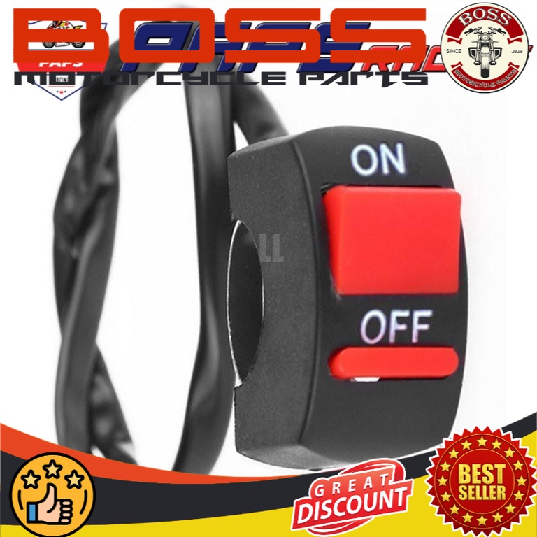 Motorcycle Universal Motorcycle 5ATV Light Switch ON OFF Button HSW-001 ...
