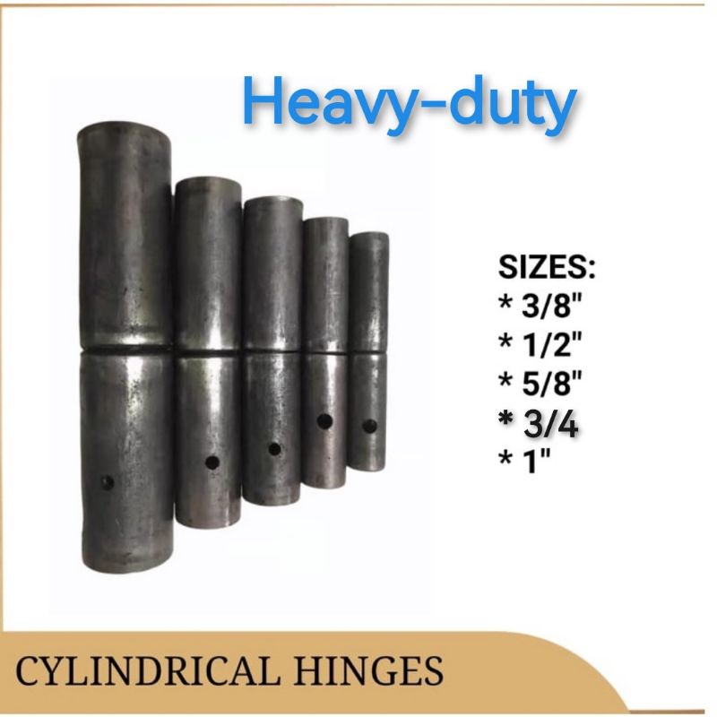 Heavy duty Cylindrical hinges real size 3 8 1 2 5 8 3 4 1 Shopee