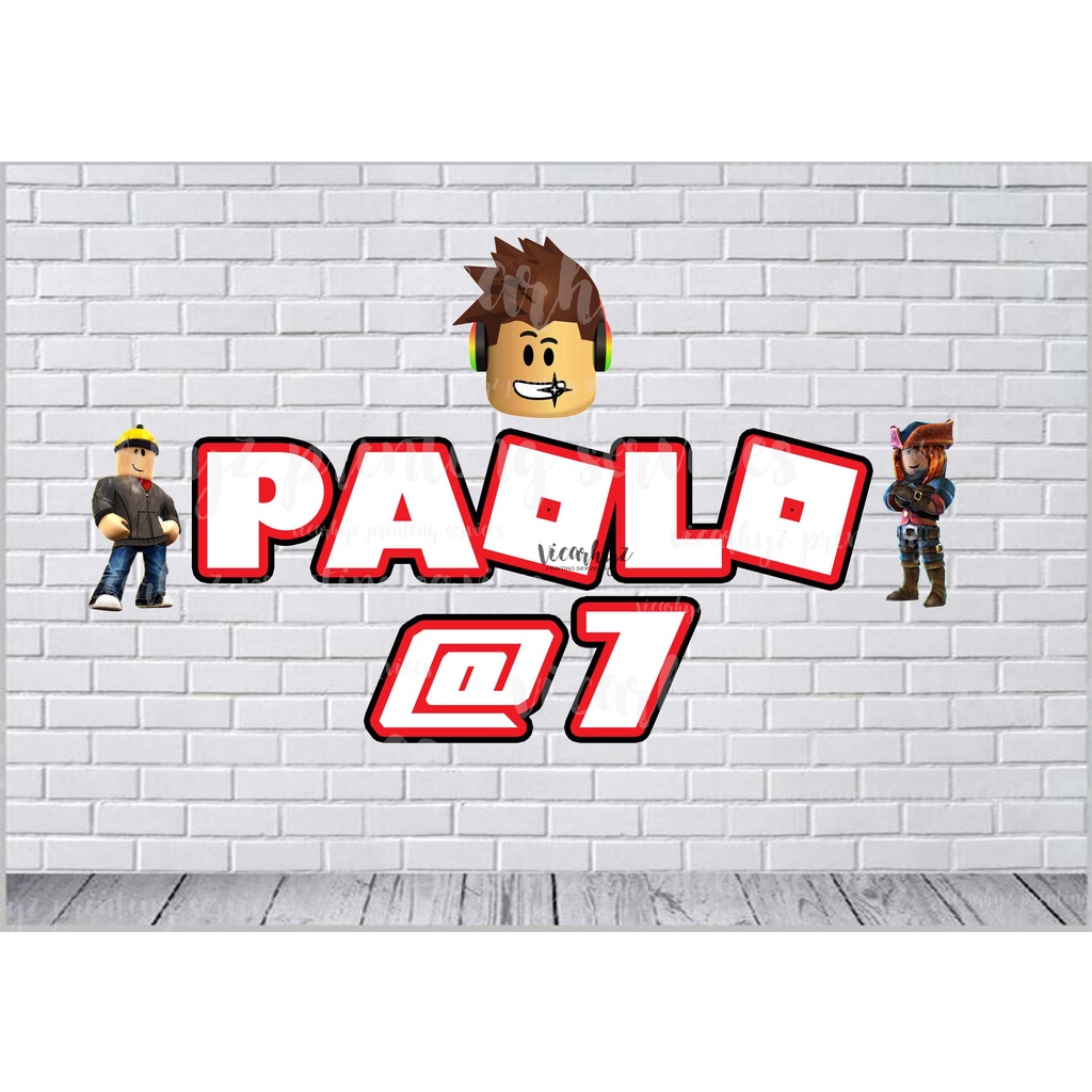 Roblox Inspired Character Cut Outs for DIY Party Decor/ Backdrop