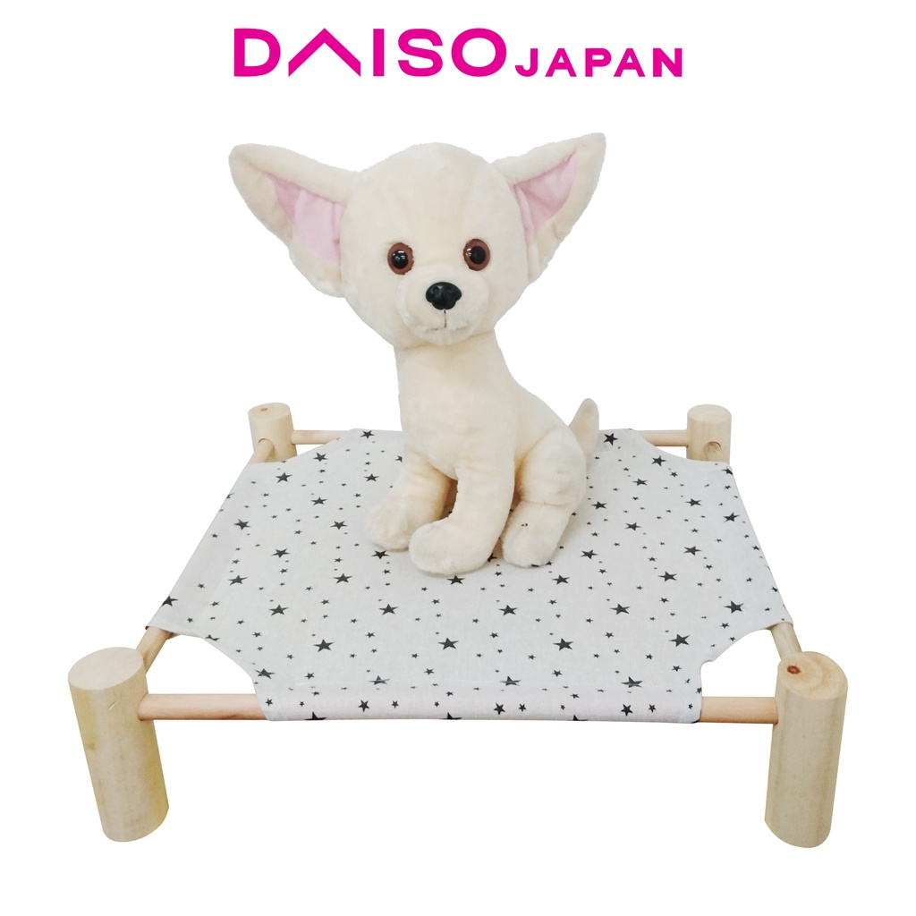 Daiso Elevated White Wooden Pet Bed Shopee Philippines