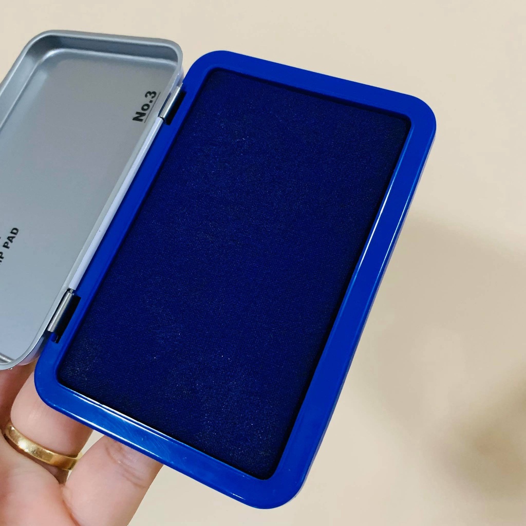 Stamp Pad Black Red Blue Ink Refillable Fingerprint ink pad