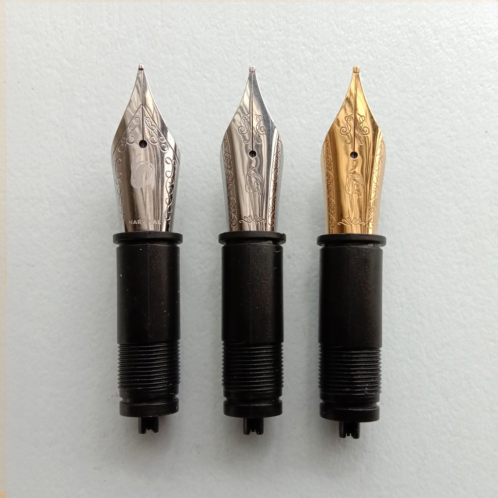 NARWHAL / NAHVALUR Nib / Collar / Feed / Parts — Size 6 Fountain Pen