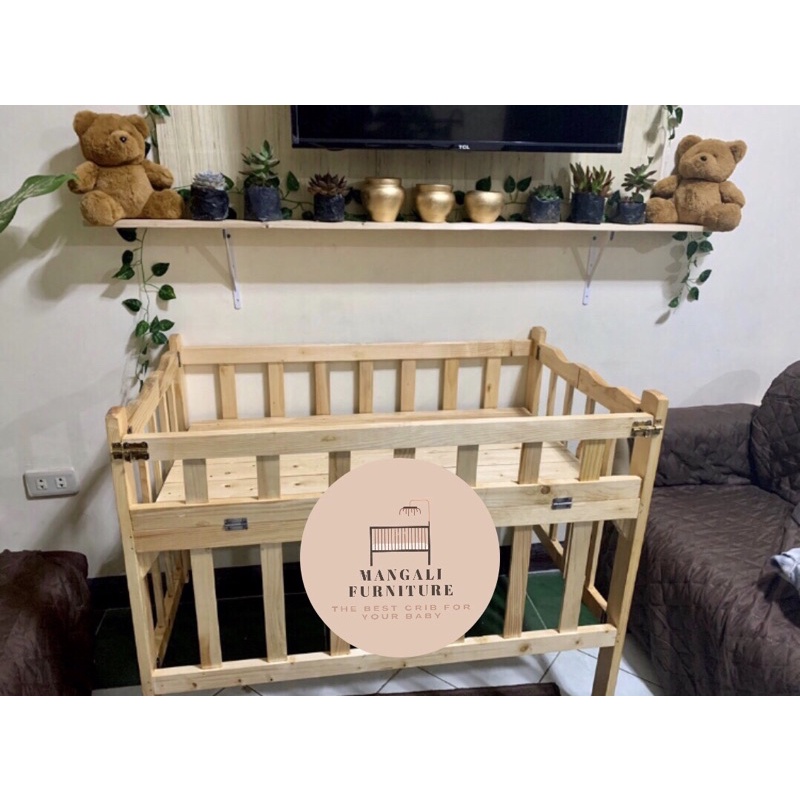 Dropside wooden crib (Kuna) Adjustable 22x36 Shopee Philippines