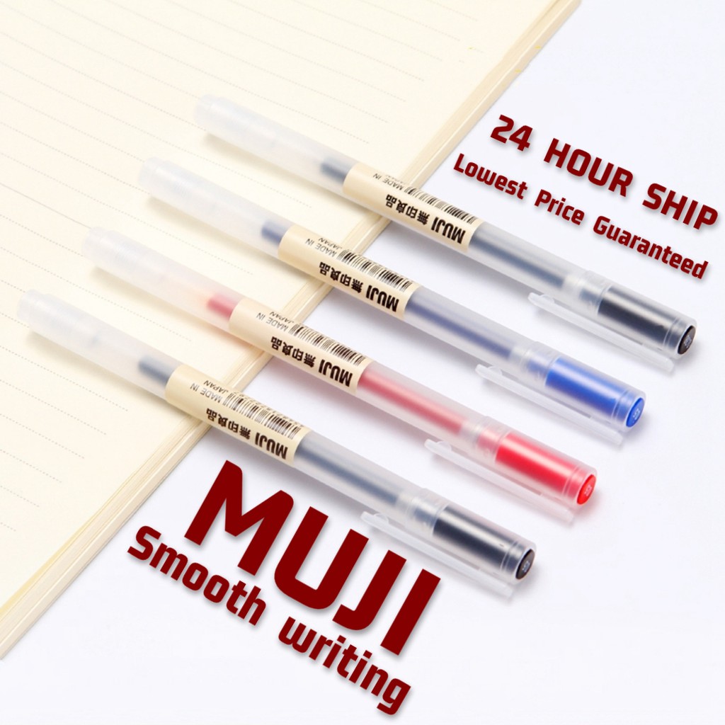 1pc Muji Gel Pen 0.5mm 0.38mm Ink Color Pens Pens School Supplies