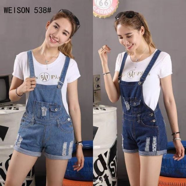 Denim jumper outlet short outfit