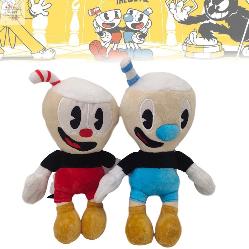 Mugman Plush Doll Cuphead Cartoon Figure Toy 25cm Game Themed Stuffed ...