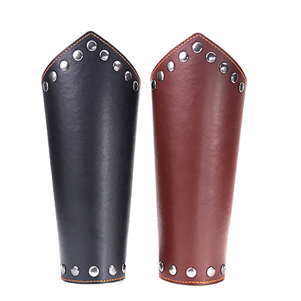 Faux Leather Arm Guard Medieval Knight Bracer Halloween Costume Party ...