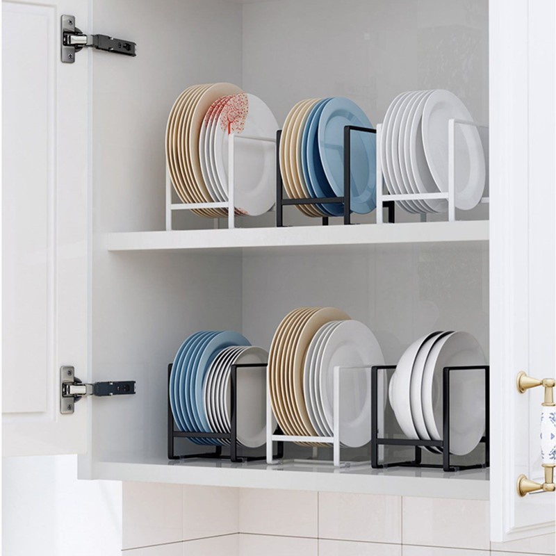 VIMI Plate Organizer Plate Holder Kitchen Cabinet Divider Rack Dish ...