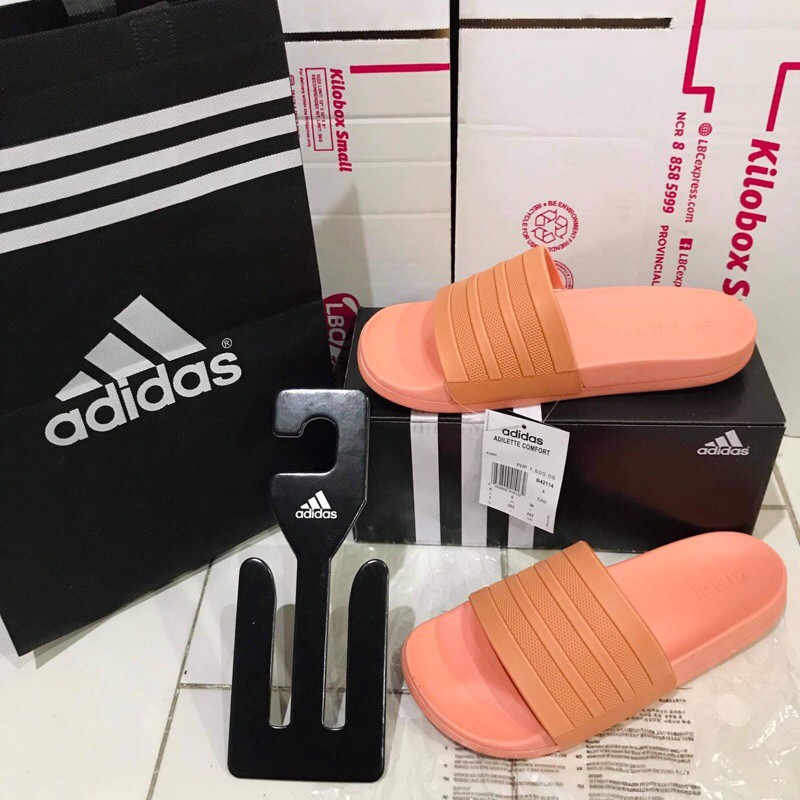 Adidas on sale sliders orange