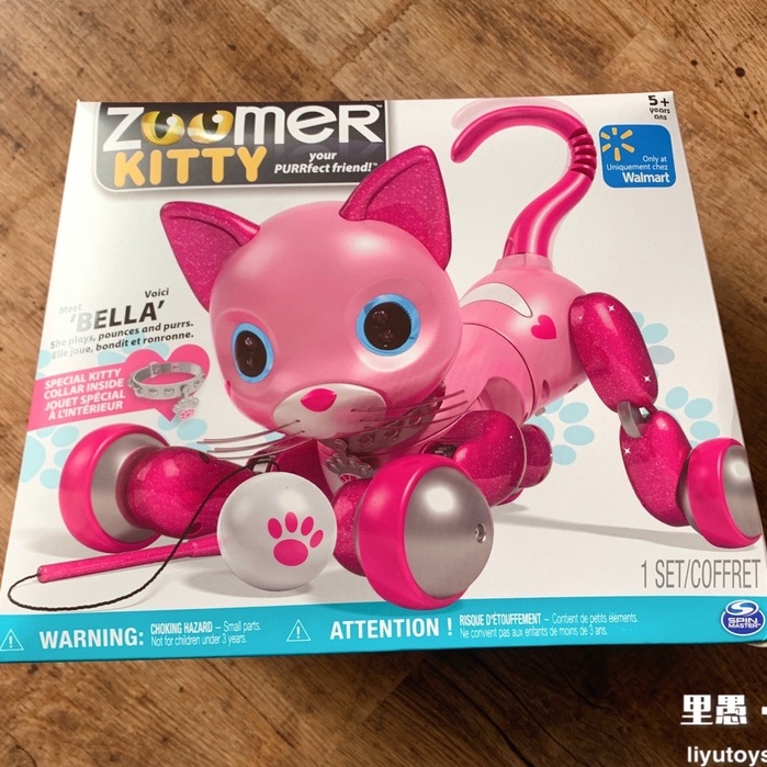 Zoomer Kitty Pink Bella With Kitty Collar Interactive Cat Robot