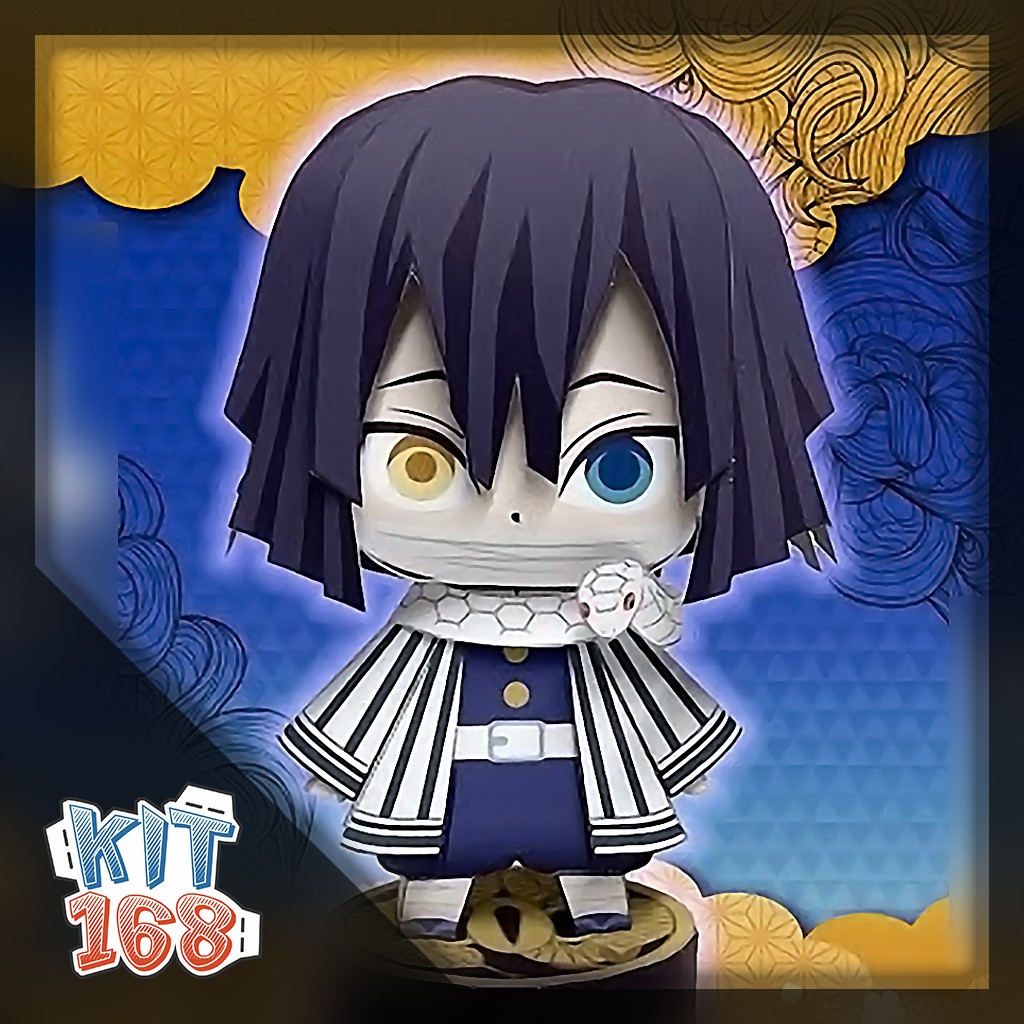 Anime paper model Chibi Obanai Iguro ver 2 – Demon Slayer (Kimetsu No ...