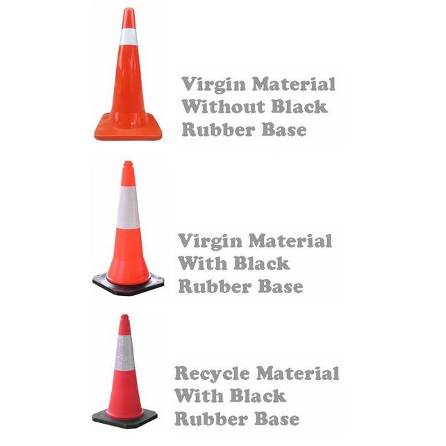 30" Safety Traffic Cone / Safety Road Cone / Recycle & Virgin Material *** *** Shopee Philippines