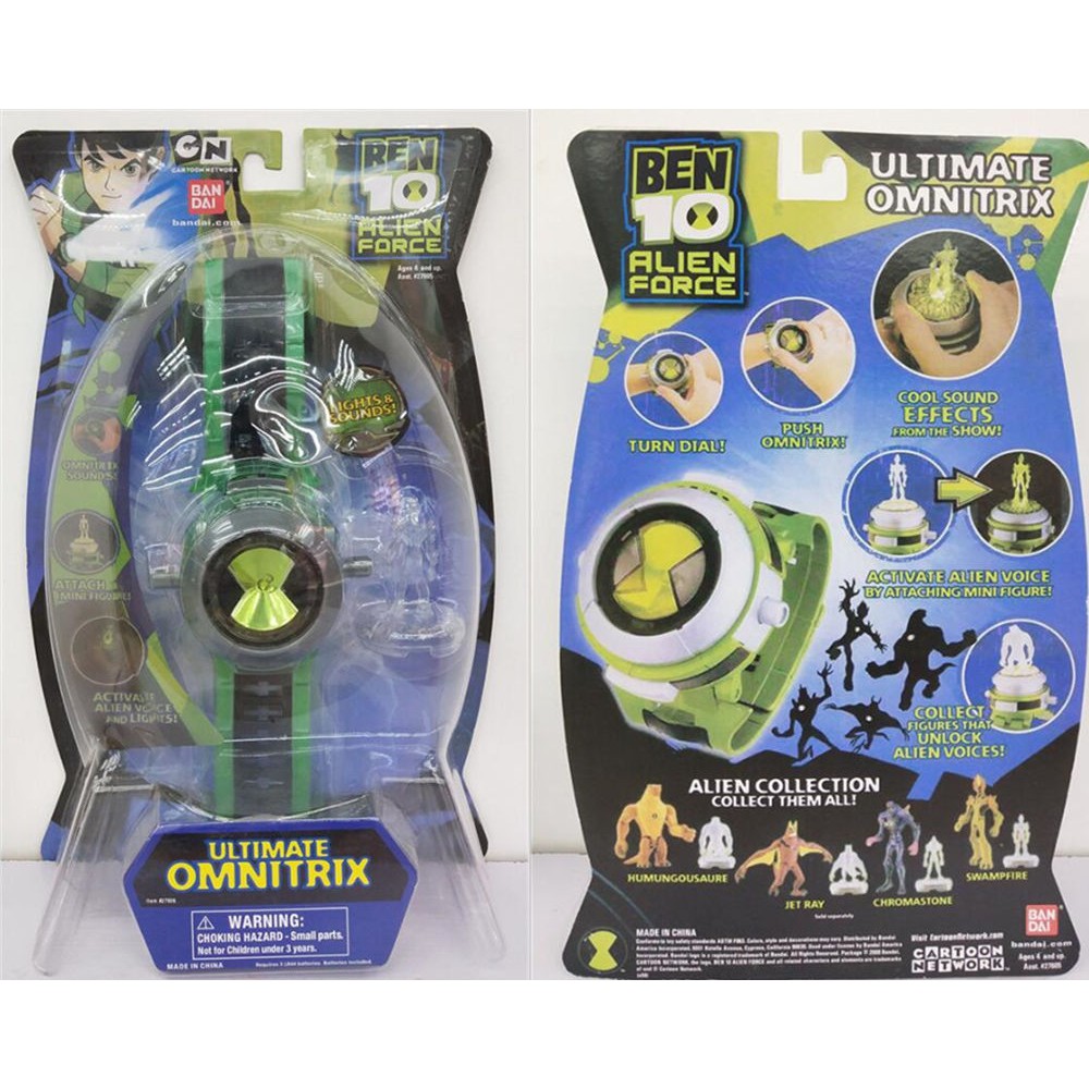 BEN 10 Alien Force Ultimate Omnitrix Watch wz Light & Sounds | Shopee  Philippines