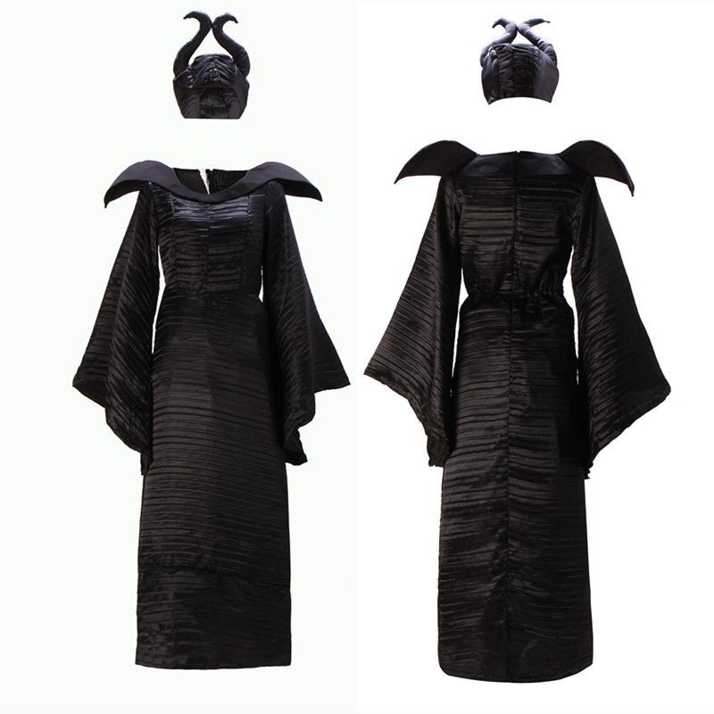 K80 Wicked Evil Queen Renaissance Maleficent Halloween Fancy Dress Costume