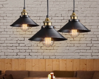 Illustration of Industrial Style Loft Pendant Lighting