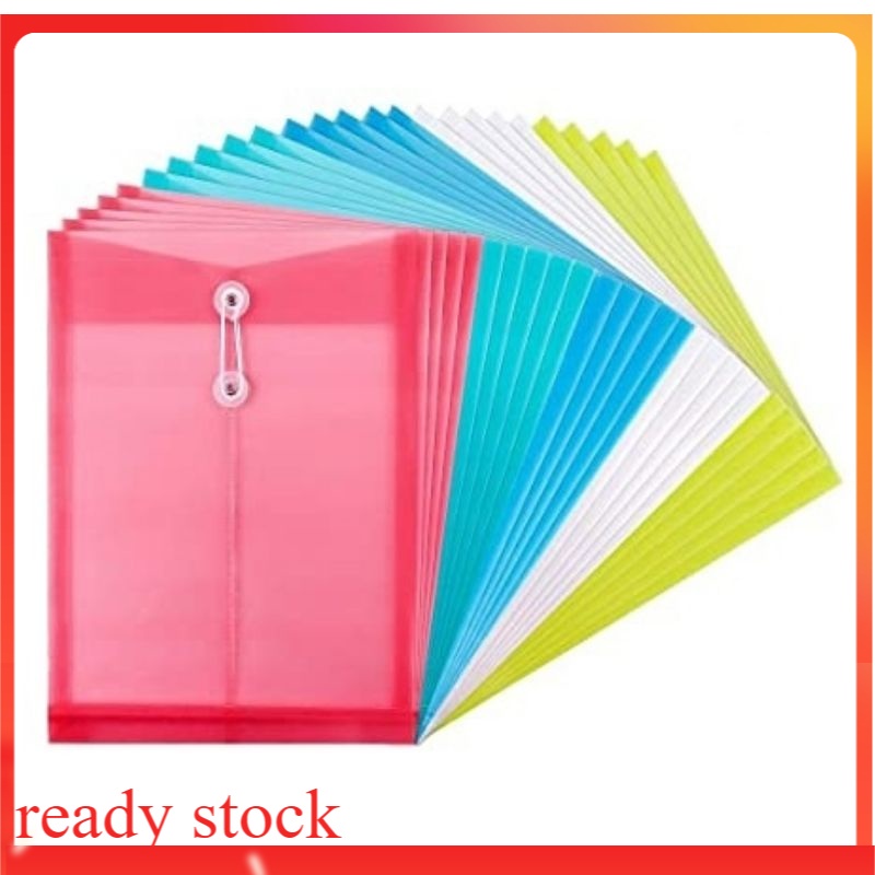 A4 Size Envelope File , A4 Plastic String Transparent Envelope File ...