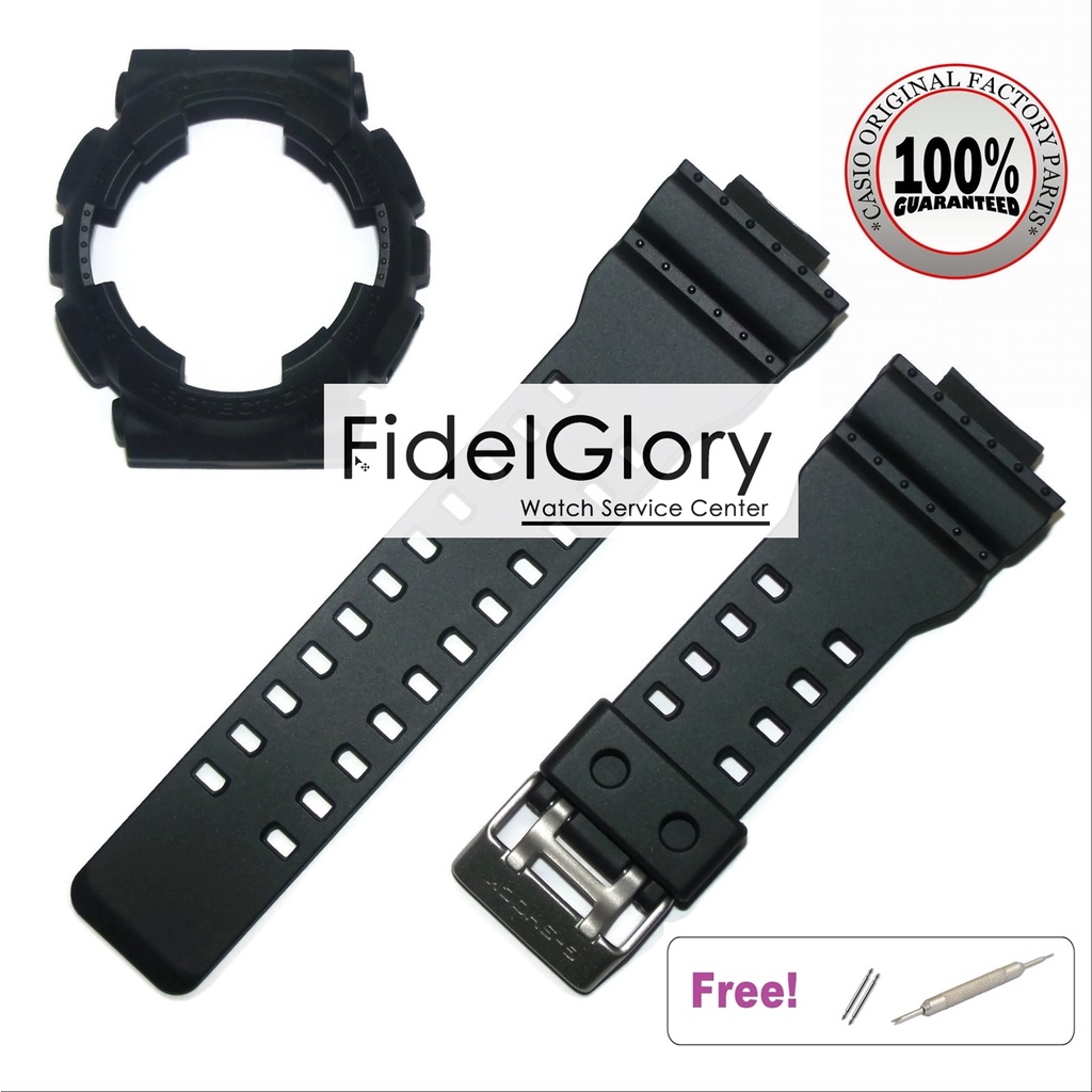 Original Casio G Shock GA 100 GA 110 GA 120 GD 100 GD 110 etc. All Black Matte Bezel and Strap Shopee Philippines