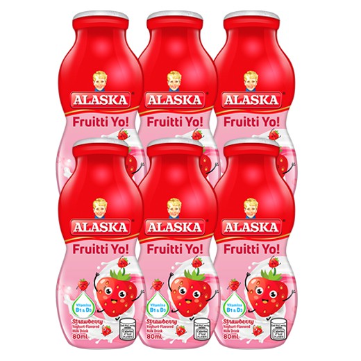 Alaska Yoghurt Strawberry Fruitti Yo! 80ml Pack of 6 Shopee Philippines