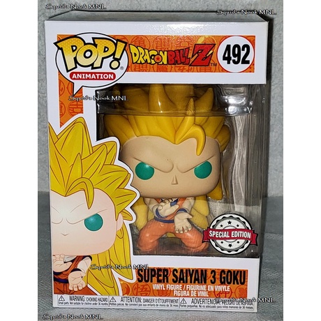 Funko Pop Anime Goku Super Saiyajin 3 - Dragon Ball Z #492 em